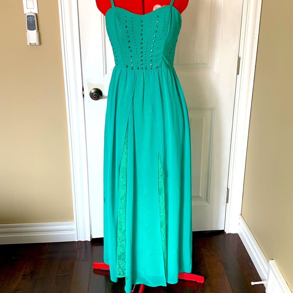 Gentle Fawn Studded Evening Dress